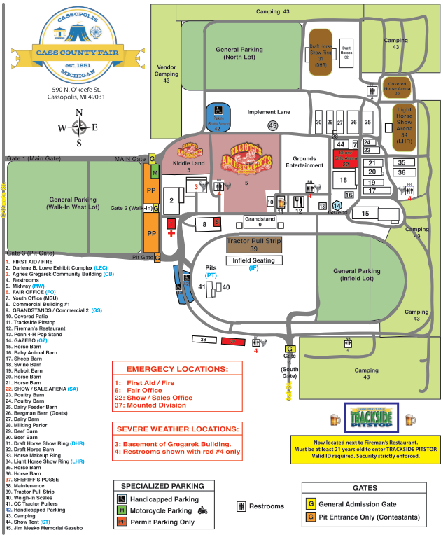 Fairgrounds map